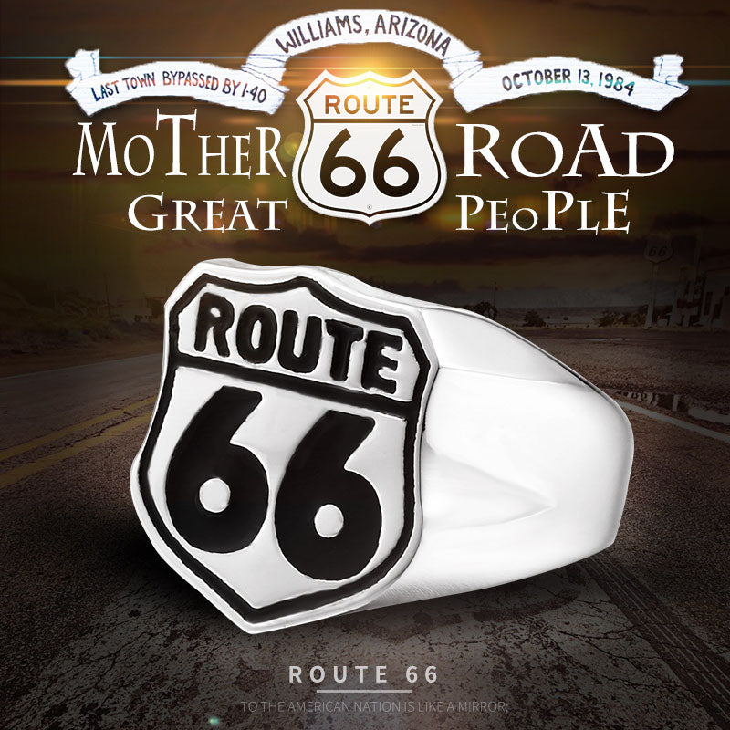 Bague Biker Route 66