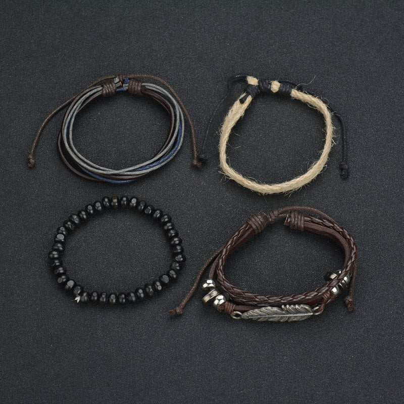 Magnifique Bracelet Plume Style Vintage Punk | Dark Label Shop