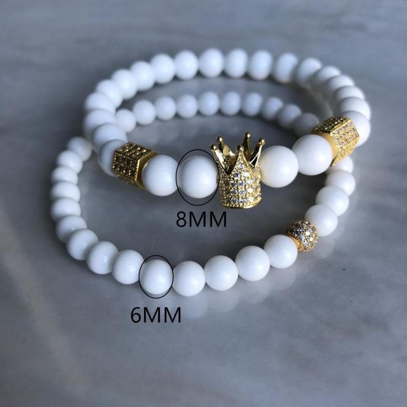 Bracelets De Distance Pour Couple Dark Label Shop Perles