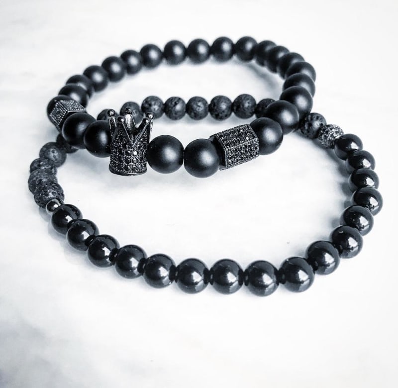Bracelets De Distance Pour Couple Dark Label Shop Perles