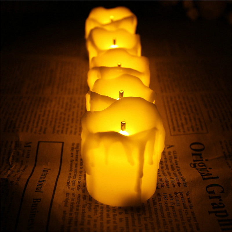 acheter bougies à LED décoratives à flammes vacillante soirée ambiance