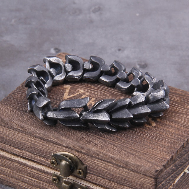 bracelet-viking-en-acier-inoxydable-noir-dark-label-shop