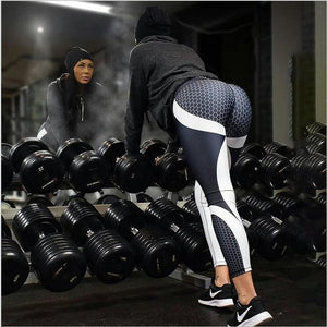Magnifique Leggings Sport pour femme Noir et Blanc | Dark Label Shop
