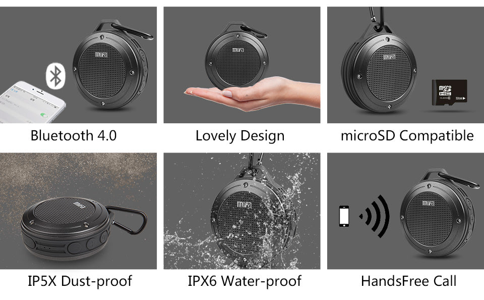 Enceinte Haut-parleur portable étanche Bluetooth Waterproof pas cher